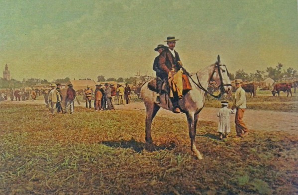 Visiting the fair Print